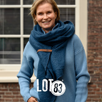 Lot83 sjaal Fem donkerblauw