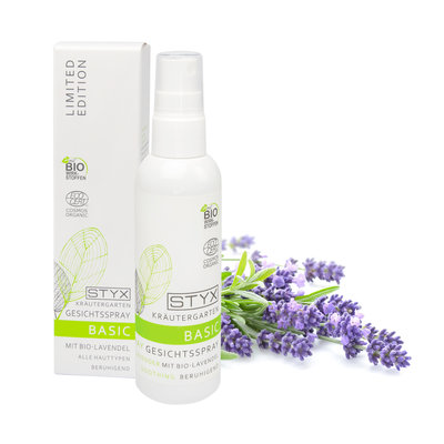 Kräutergarten basic gezichtsspray met biologische lavendel 100ml